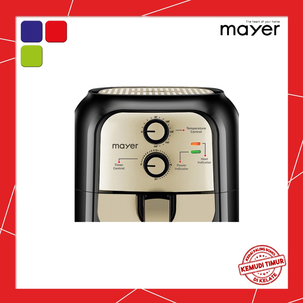 Mayer Air Fryer 5 5l 1400w Mmaf505 Shopee Malaysia