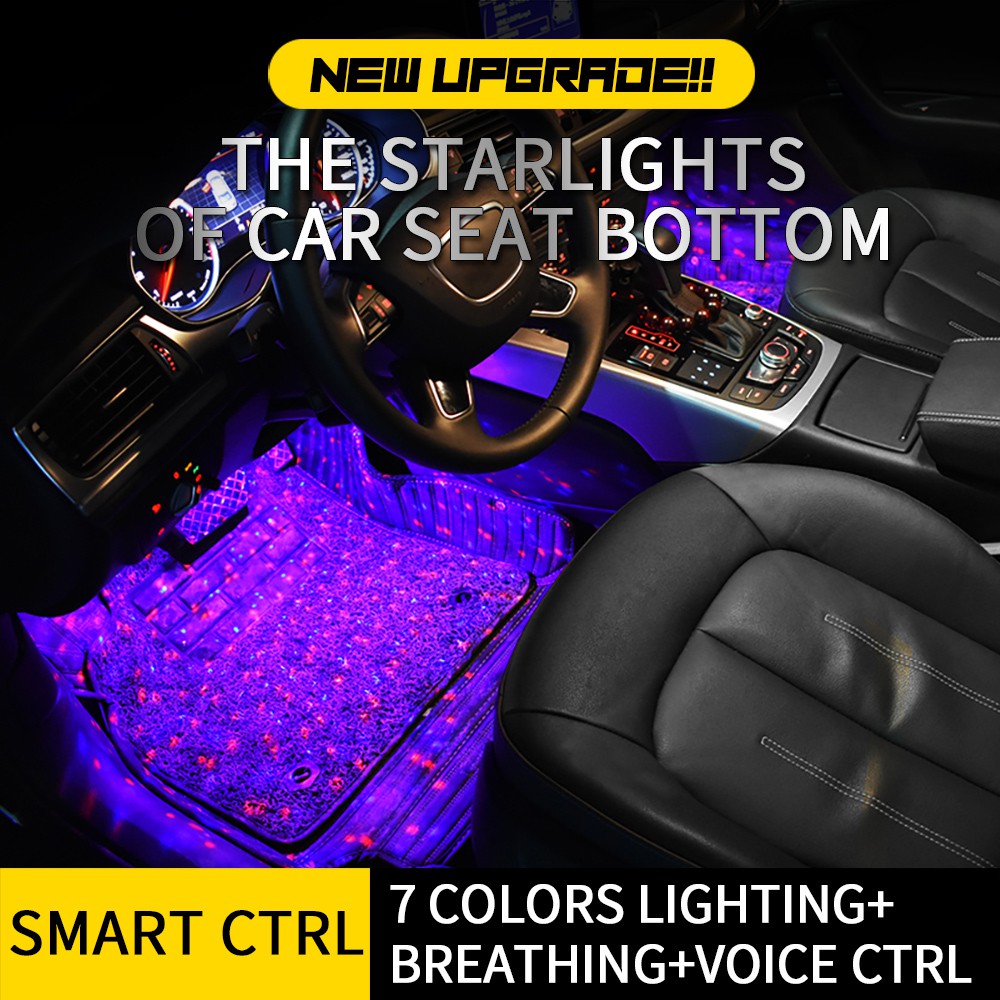 Rgb Colorful Car Atmosphere Ambient Star Light The Starlight Of Car Control Lamp