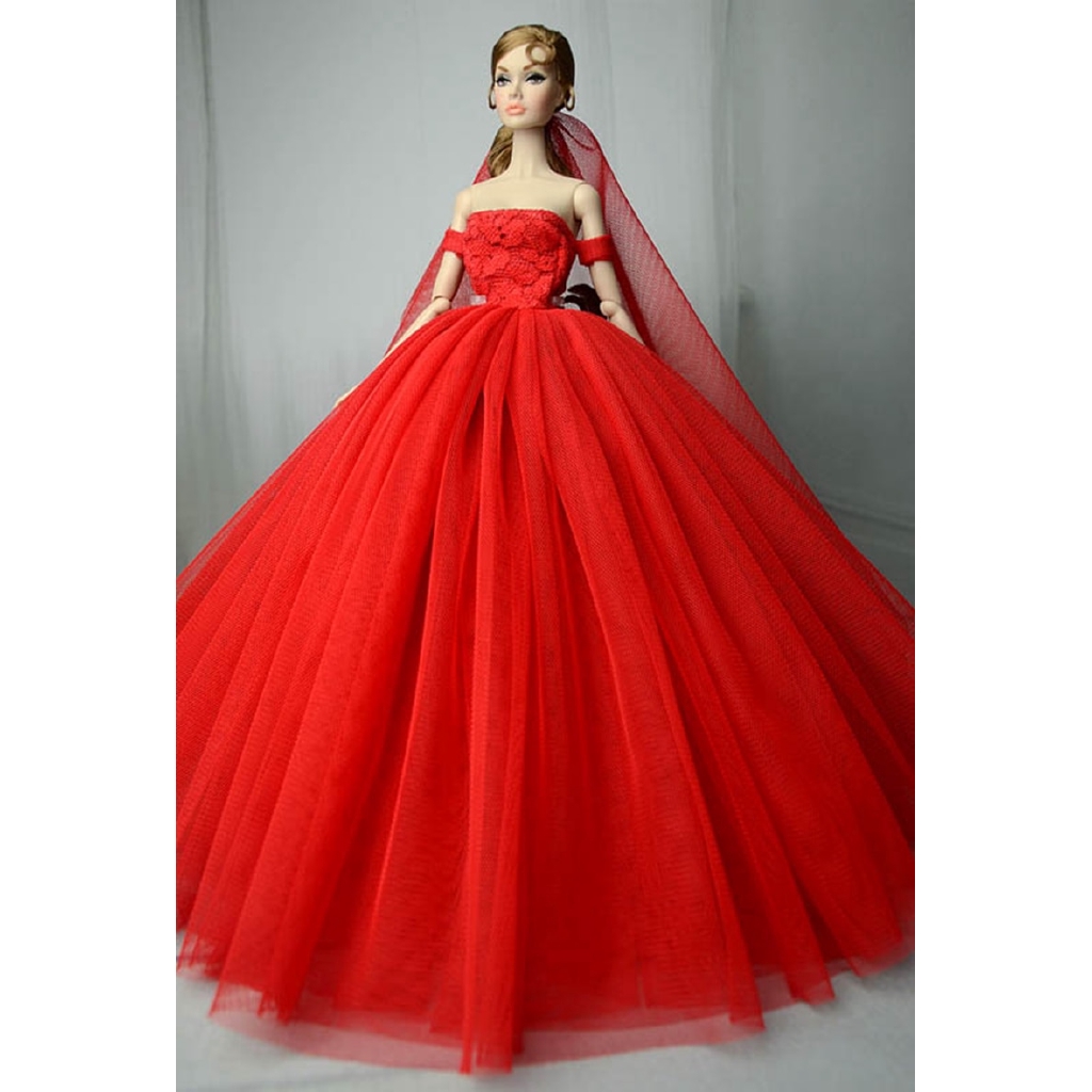 barbie red gown