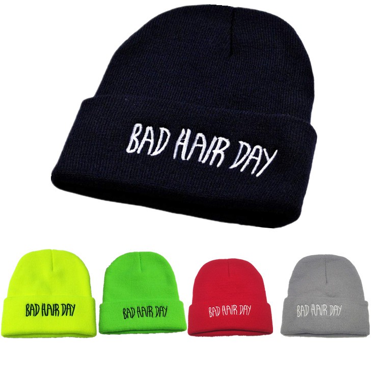 neon green winter hat