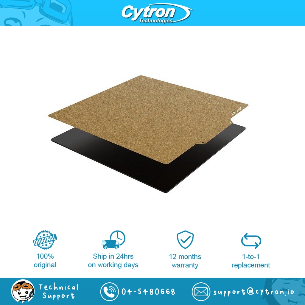 Flexible PEI Build Plate For CR6 SE (Frosted Surface) Shopee Malaysia