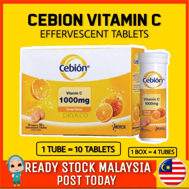 Cebion Vitamin C Effervescent Tablets Shopee Malaysia