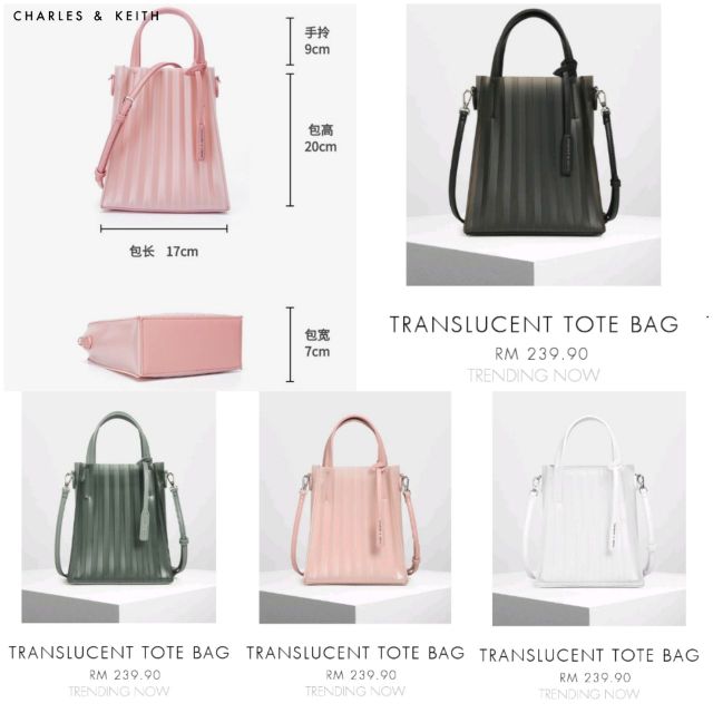 charles and keith plastic bag