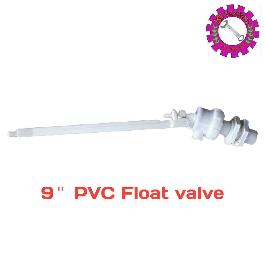 [READY STOCKS] 1/2" X 9" PVC FLOAT VALVE / PELAMPUNG PLASTIK Shopee
