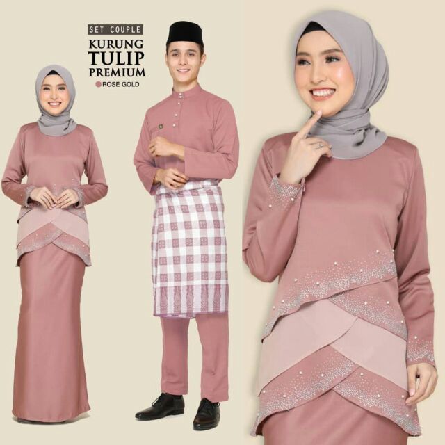 SET COUPLE  SEDONDON RAYA  2021  BAJU  NIKAH TUNANG 