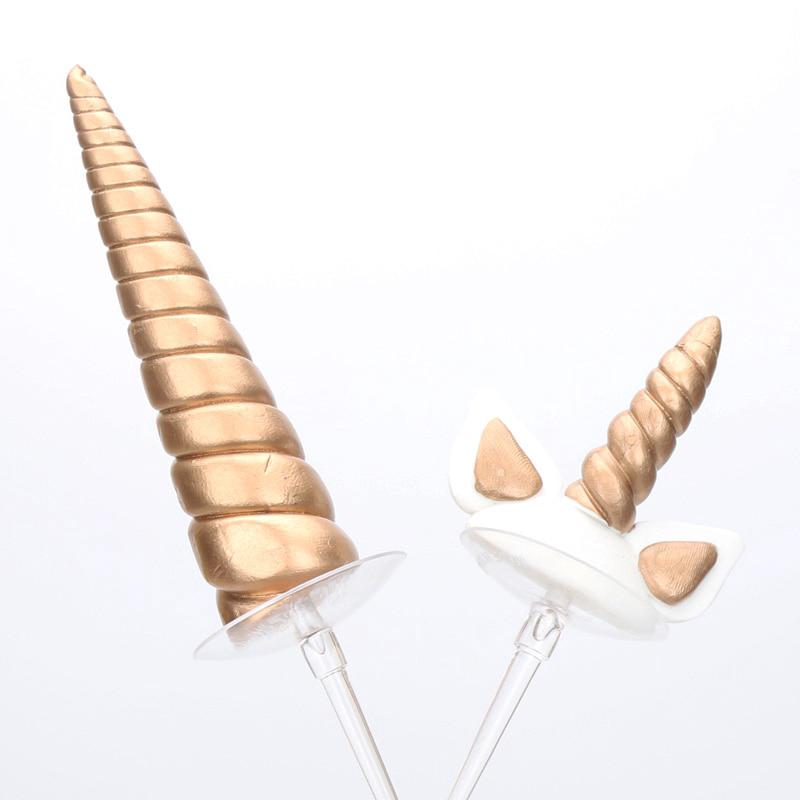 clay unicorn horn ears eyes unicorn party cake decorating birthday cake