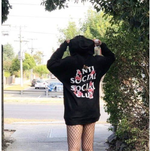 anti social social club blossom hoodie