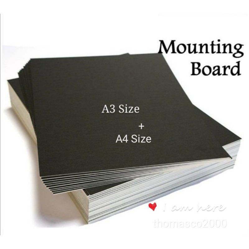 Black Mounting Board A4 / A3 Size Price1pcs Shopee Malaysia
