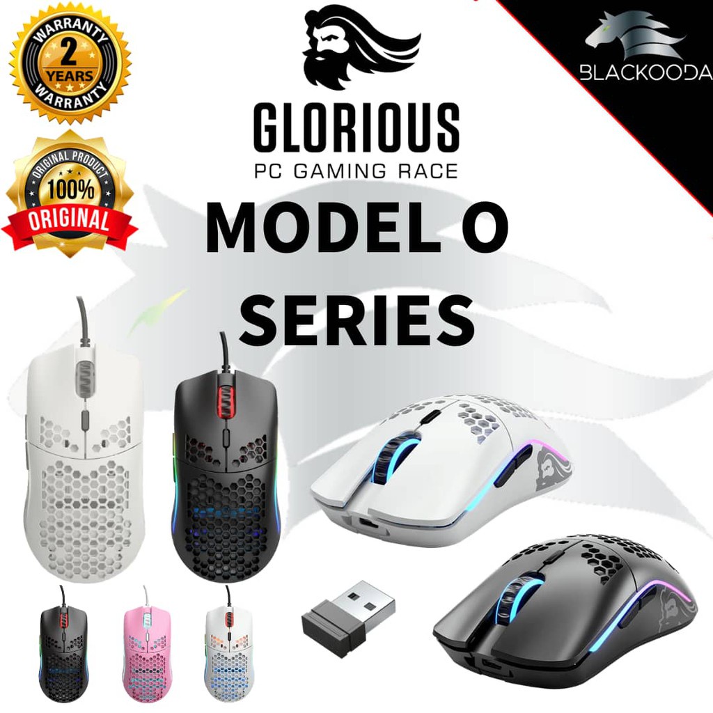 Hot Stock Ready Stock Glorious Model O O Minus Wired Wireless Gaming Mouse Matte Glossy Black White Shopee Malaysia