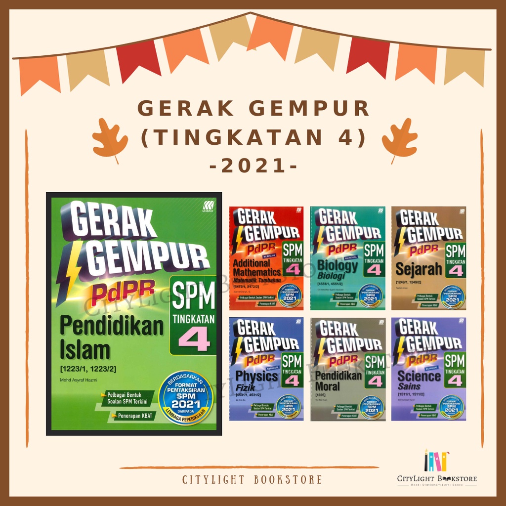 Buy [CITYLIGHT] Buku Latihan Gerak Gempur PDPR Tingkatan 4 KSSM (2021)  SeeTracker Malaysia