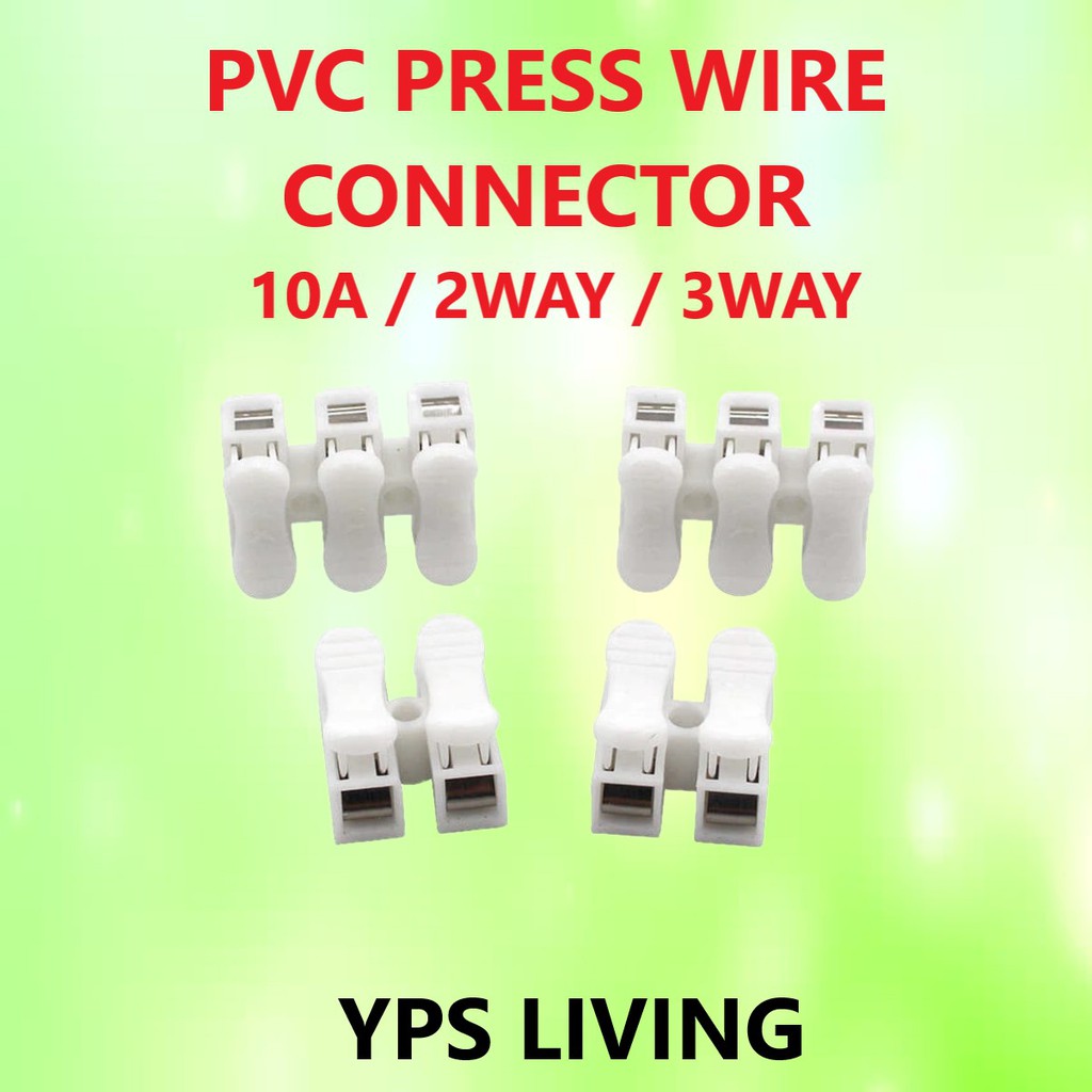 PVC AUTO WIRE CONNECTOR / 10A / 2WAY / 3WAY / PVC CLIP WIRE CONNECTOR