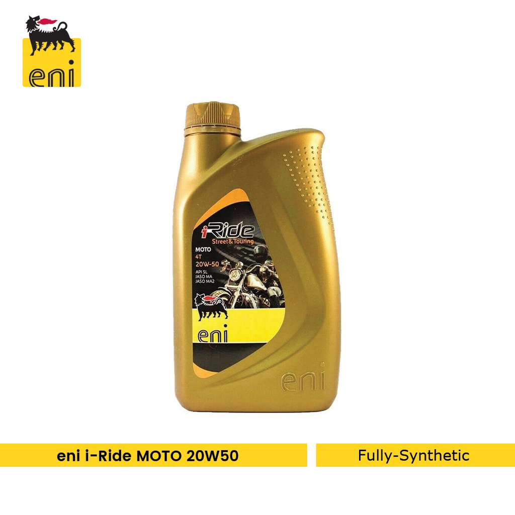 Eni iRide MOTO 20W50 Fully Synthetic Motorcycle Engine Oil (1L