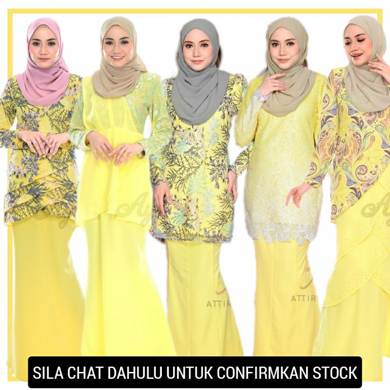 Tema Raya 2022 Kuning Tema Yellow Baju Kurung Raya Tema Kuning By