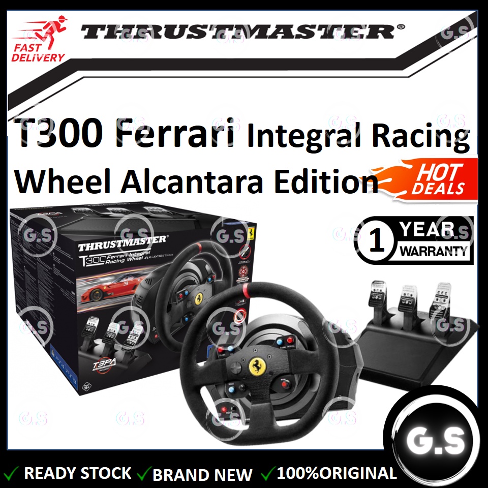 🔥PROMO🔥THRUSTMASTER T300 FERRARI INTEGRAL RACING WHEEL ALCANTARA EDITION  | Shopee Malaysia