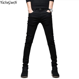 black slim pants mens