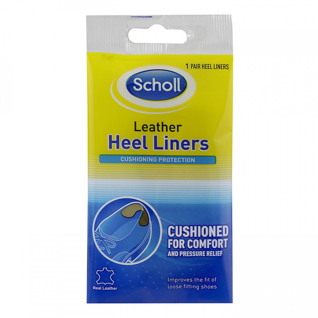 scholl leather heel liners
