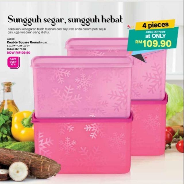 Tupperware Snowflake Kitchen Canisters