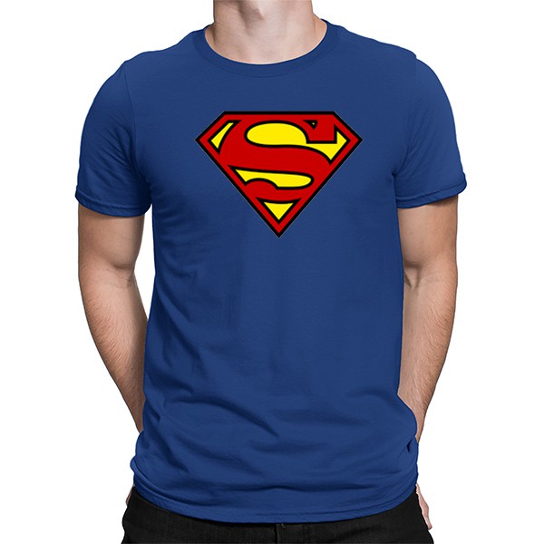 dark blue superman t shirt