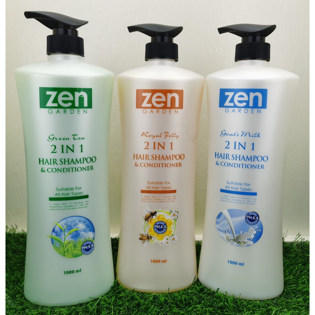 PALING MURAH ZEN GARDEN 2IN1 HAIR SHAMPOO & CONDITIONER 1000ML Shopee Malaysia