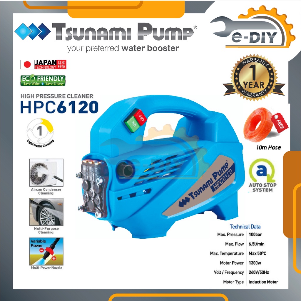 Tsunami hpc6120 Tsunami Water Jet High Pressure Cleaner Waterjet Pump