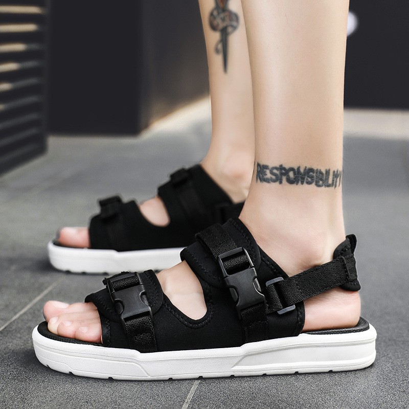 Summer Two Belt Buckle Sandals Fashion 