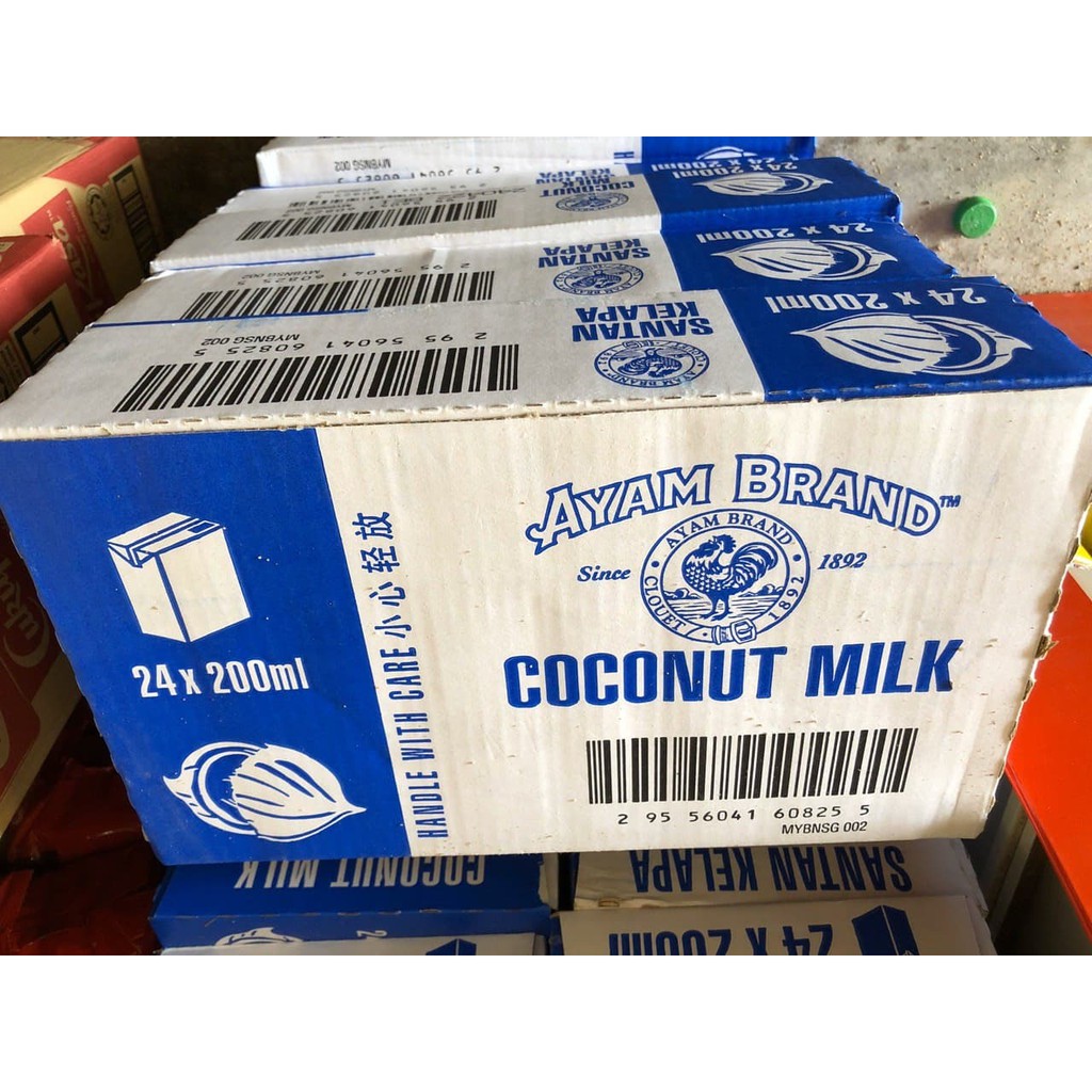 Santan Kotak Ayam Brand Santan Kelapa Coconut Milk 200ml Shopee Malaysia