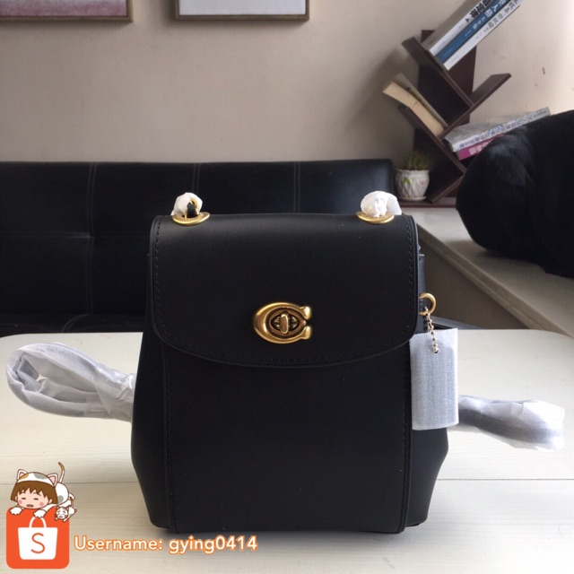 Coach Parker Convertible Backpack 16 F52670 Bag Women Black Leather Beg |  Shopee Malaysia
