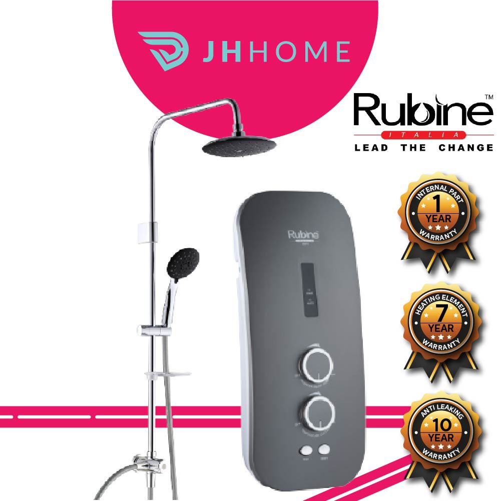 Rubine Rain Shower Water Heater C W Dc Inverter Silent Booster Pump Rwh Sse891d Rcb Rwh Sse891d Rmg Rwh Sse891d Rmp Shopee Malaysia