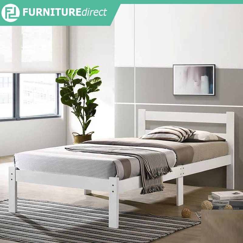 MINA full solid wood single bed frame/ solid wood single bed frame ...