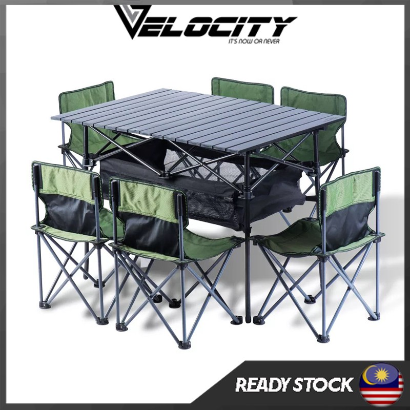 Table Folding Table With Chair 7 piece Set Foldable Table With Chair Set Picnic Table Picnic