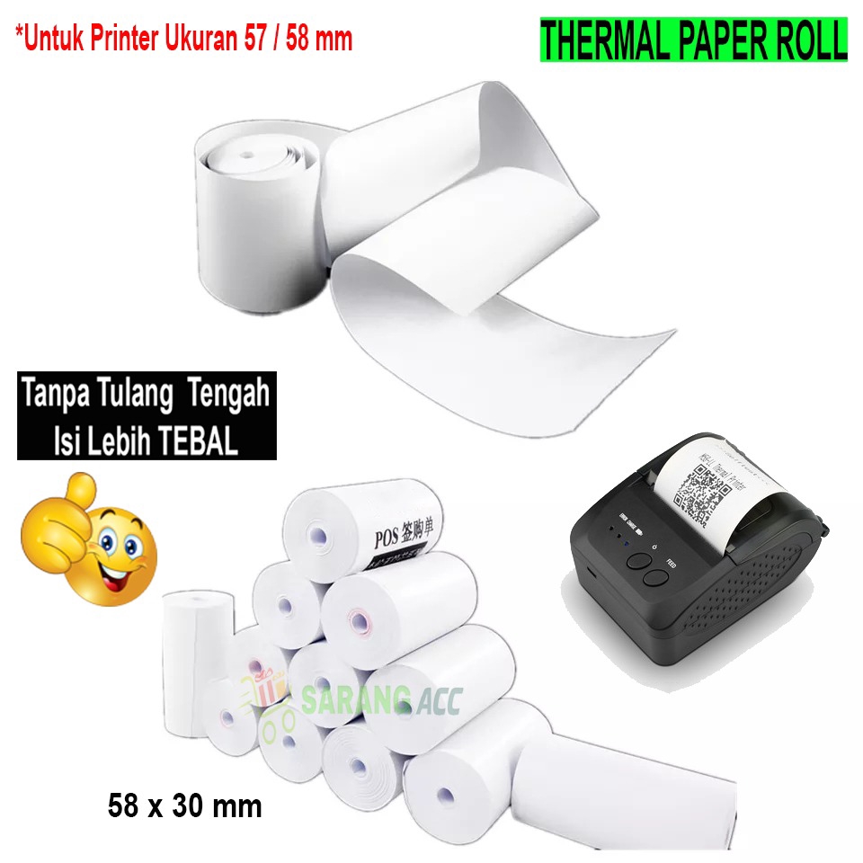 ukuran thermal paper