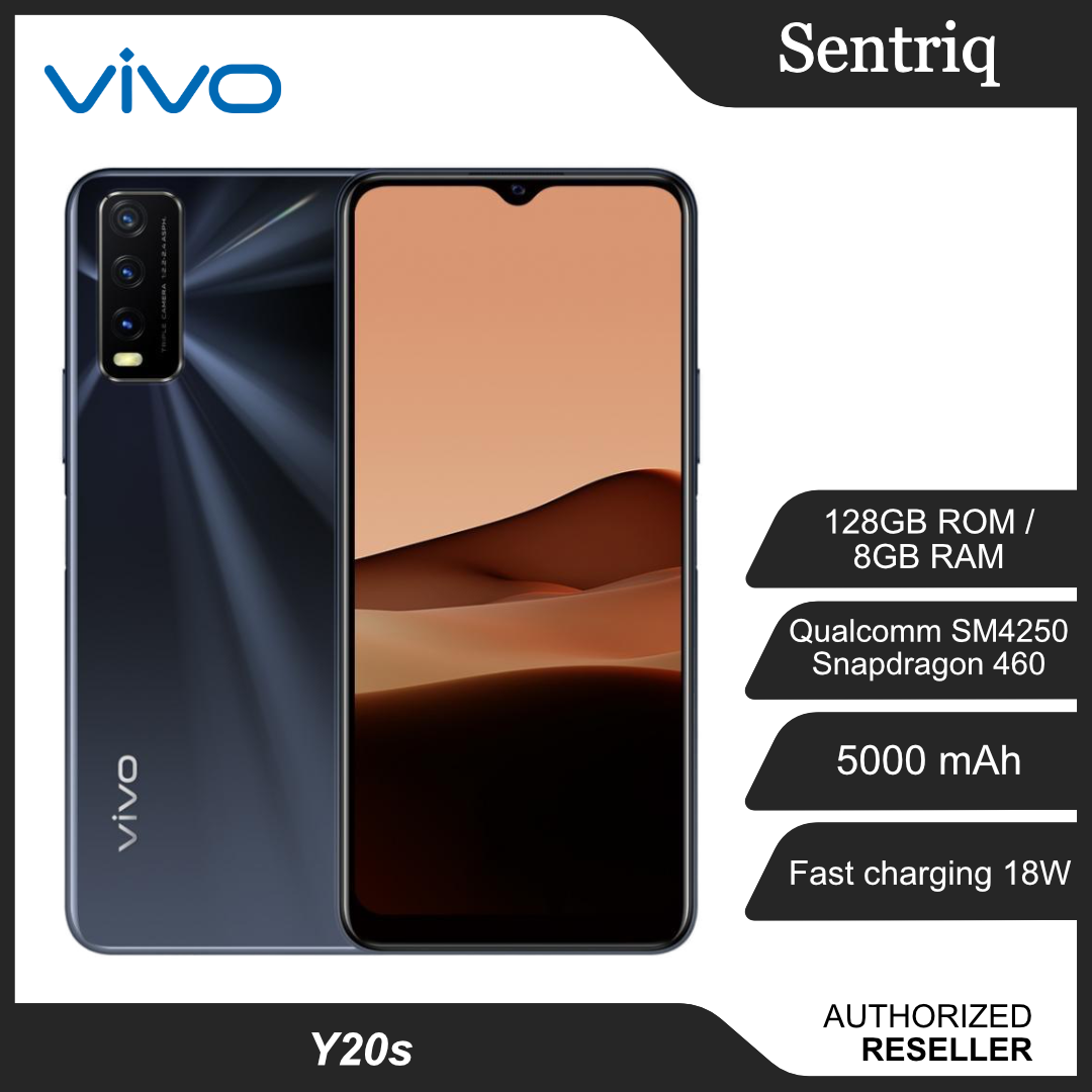 Vivo Y20s Obsidian Black Colour Smartphone 8gb Ram 128gb Y20s B Original 1 Year Warranty By Vivo Malaysia Shopee Malaysia