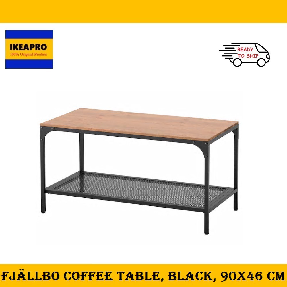 Ready Stock Ikea Fjallbo Coffee Table Black 90x46 Cm