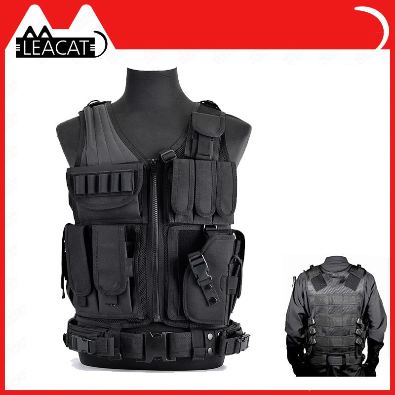 Leacat Tactical Vest Military Combat Armor Vests Mens Tactical Hunting