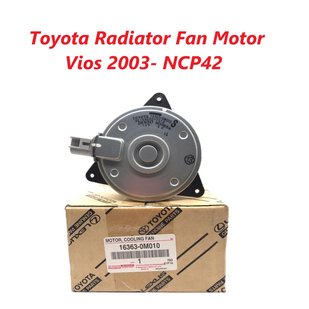 Original 163630M010 Toyota Radiator Fan MotorToyota Vios 2003 NCP42 Shopee Malaysia