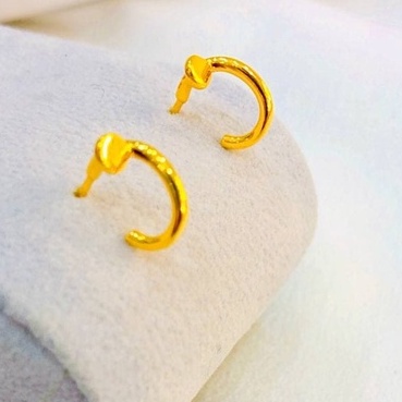 SUBANG CLIP PAKU 916 GOLD/SUBANG PAKU/SKRU/JEWELLERY/EMAS TULIN 916/EYERRINGS/SUBANG EMAS 916/SUBANG BUNGA/SUBANG CLIP