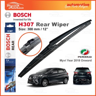 Proton Satria Neo Savvy Car Rear Windscreen Wiper Blade Wiper Belakang Size 12 Bosch Rear H306 Wiper Malaysia