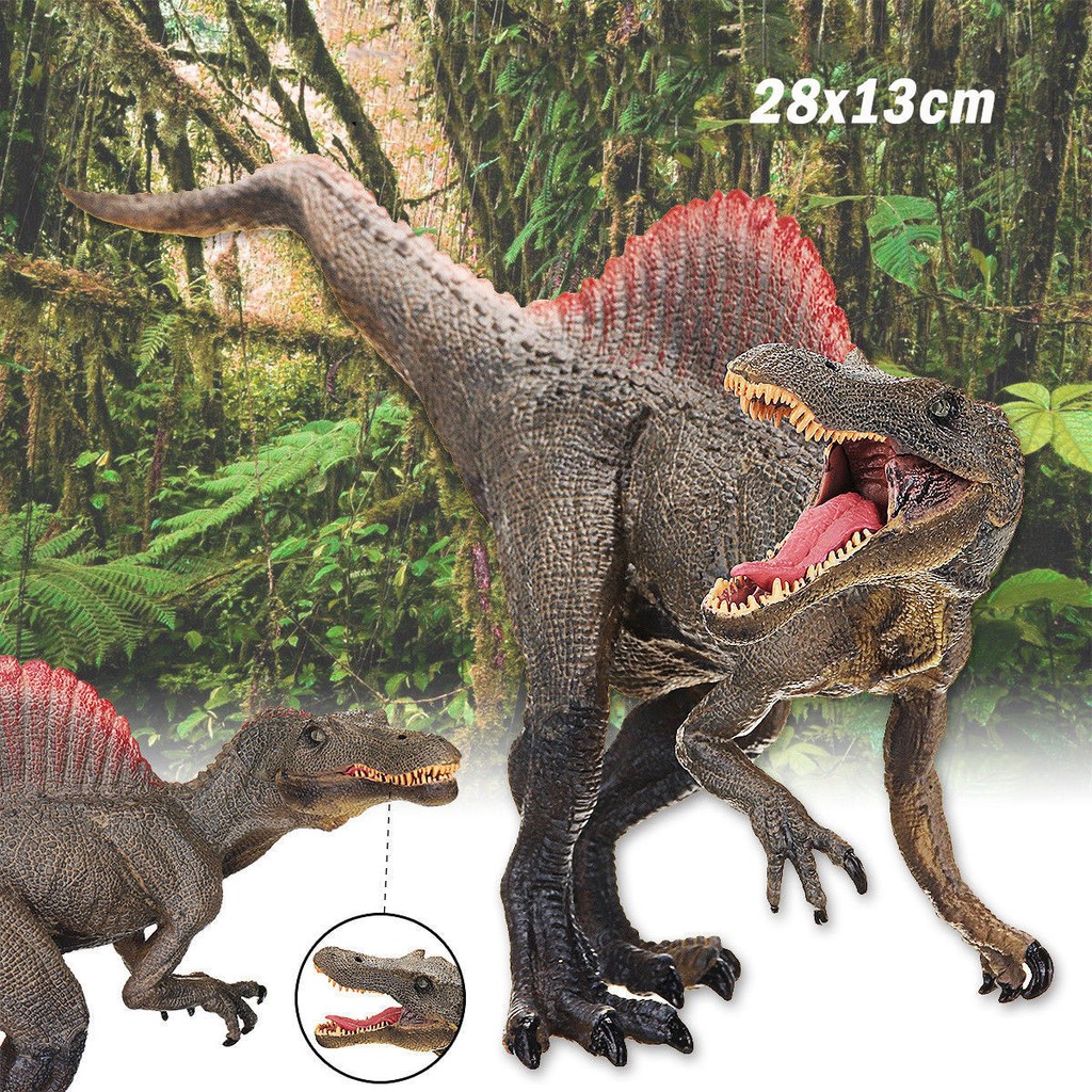 11'' Large Spinosaurus Dinosaur Toy Figure Jurassic Model Kid Child Xmas Gift 