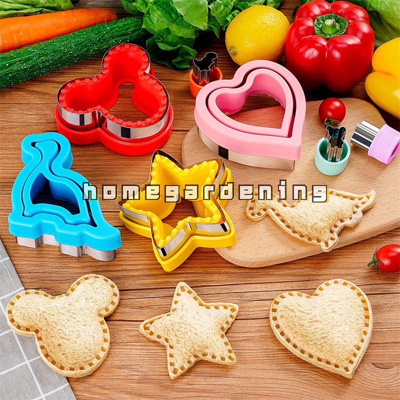 Sandwich Cutter Pocket Multi-Purpose Stainless Steel Biscuit Mold Cartoon Bread Toast Cutting Mold