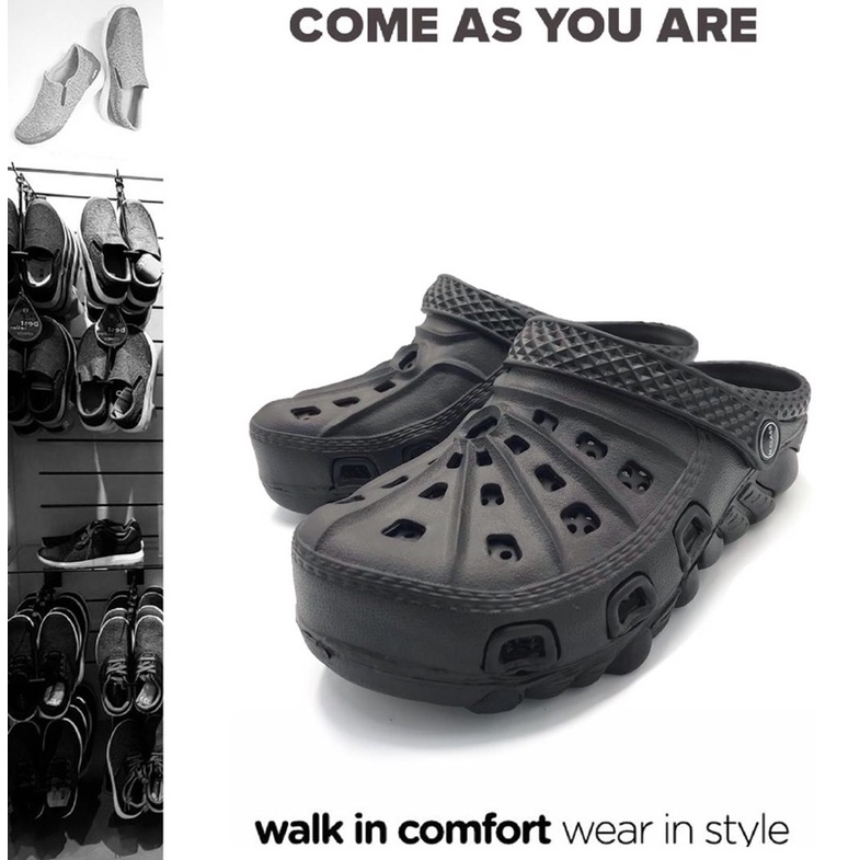 Hot Ready Stock Men Rubber Sandals Crocs Casual Rubber Slip On Clog Mule Sarung Separuh Croc Sandal Lasak Selesa Shopee Malaysia