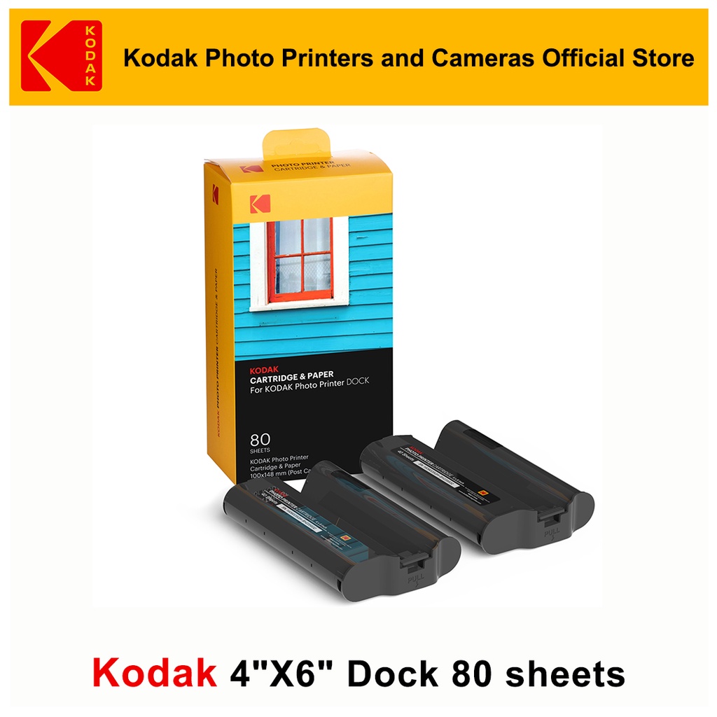 Kodak Cartridge For Kodak Dock Plus Photo Printer 80 Sheet Pack Shopee Malaysia 8383