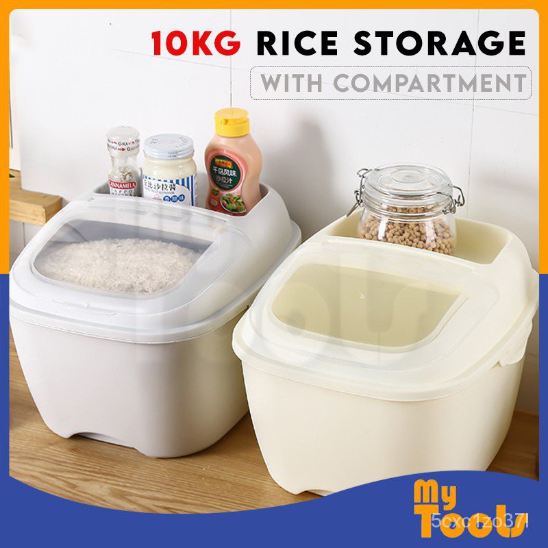 Mytools 10KG Rice Storage Box Rice Box Dispenser Container Cereal