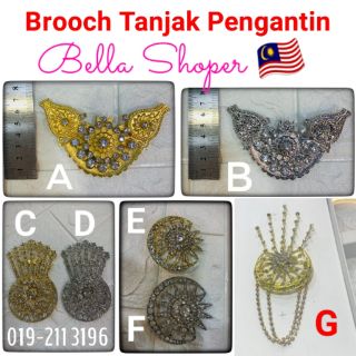 BROOCH TANJAK SONGKOK DOKOH PENGANTIN  KEBAYA  MELAYU JUNTAI 