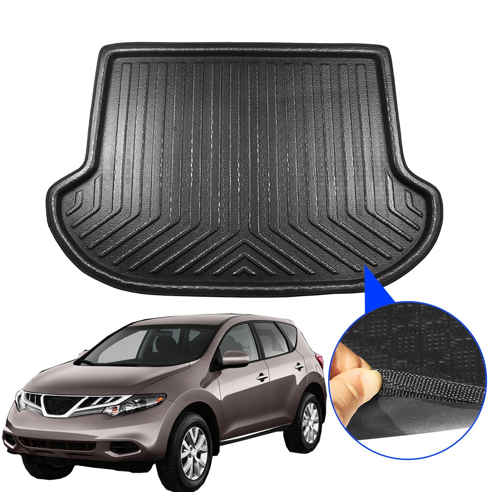 Cawanerl Car Trunk Mat Tray Boot Liner Rear Cargo Floor Carpet Mud Kick Pad For Nissan Murano Z51 2009 2010 2011 2012 2013 2014