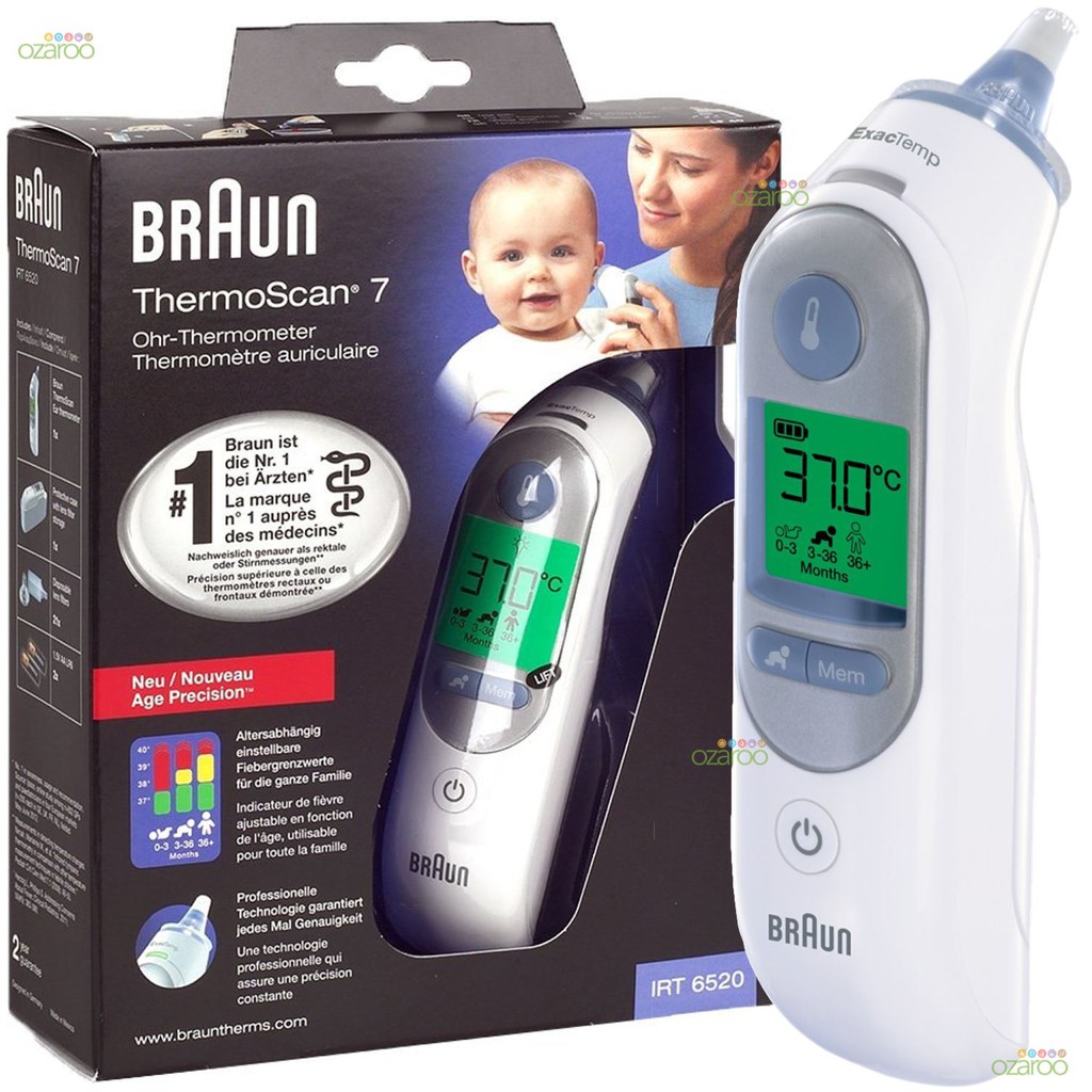Braun Thermoscan 7 IRT 6520 Ear Thermometer 100% Ori 6mths warranty | Shopee Malaysia