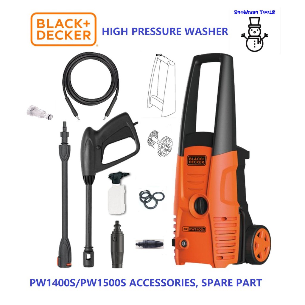 PW1400S/PW1500S BLACK AND DECKER HIGH PRESSURE WASHER ACCESSORIES,SPARE