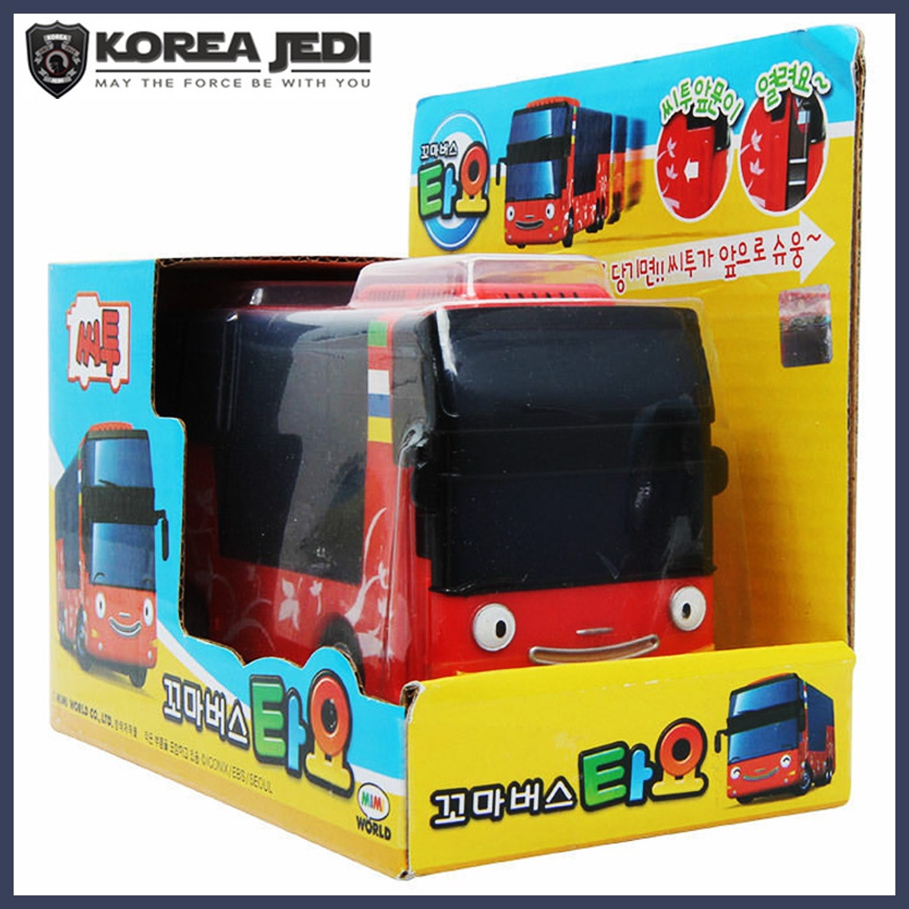 ★Little Bus Tayo★ Citu (City Tour Bus - Red) Tayo Friends Bus Series Pull-Back Vehicle Car Toy for Baby Toddler Kids