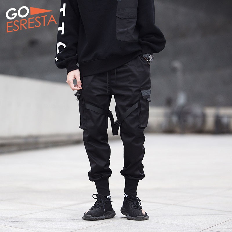 black joggers streetwear