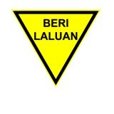 Reflective sign BERI LALUAN / SignBoard/Papan iklan/Papan Tanda 