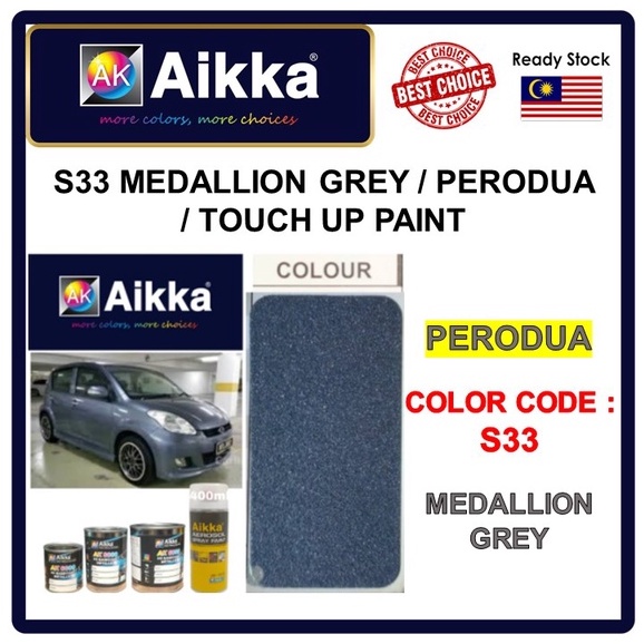 Aikka Automotive Paint Perodua Myvi S C Medallion Grey Touch Up